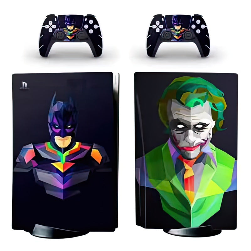 Batman vs Joker Abstract PS5 Sticker