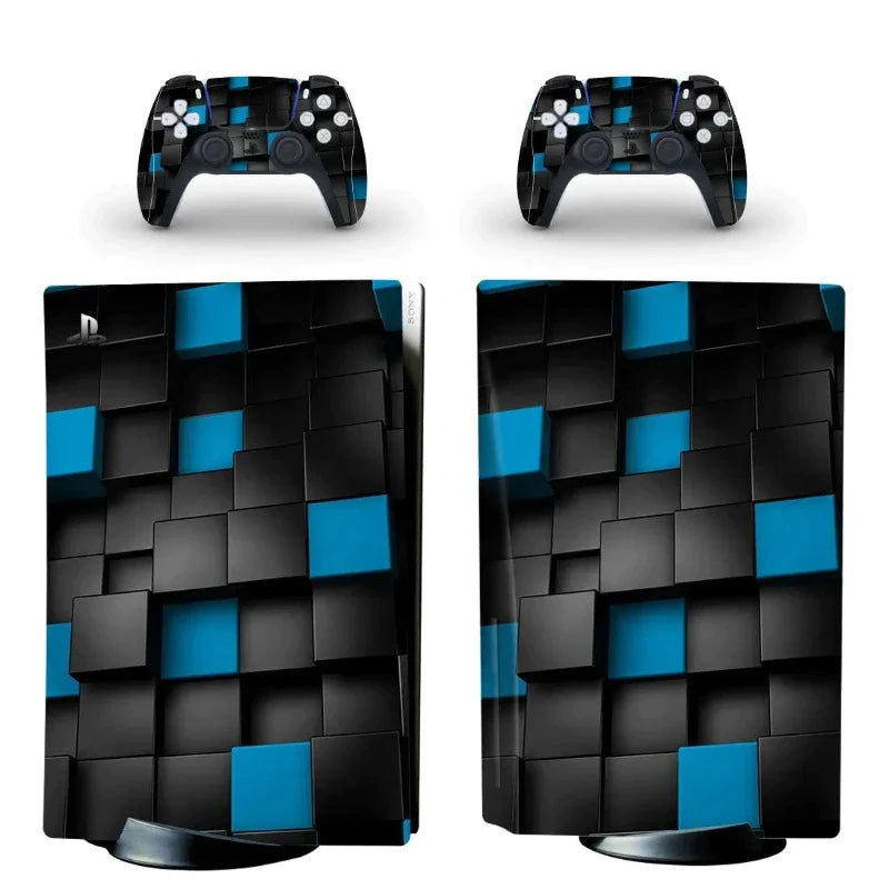 Black And Blue 3D PS5 Sticker