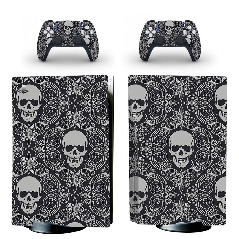 Black Skull PS5 Sticker