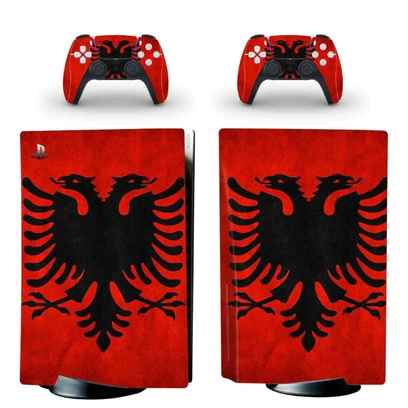 Red Albania PS5 Sticker