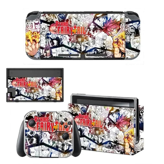 Sticker Autocollant Nintendo Switch Fairy Tail Natsu Dragon Force
