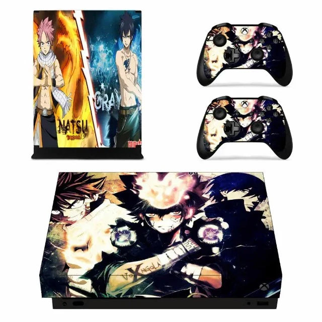 Sticker Autocollant Xbox One Fairy Tail Natsu &amp; Grey