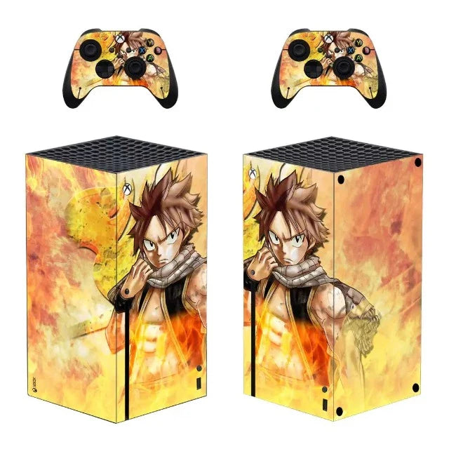 Sticker Autocollant Xbox Series X Fairy Tail Natsu