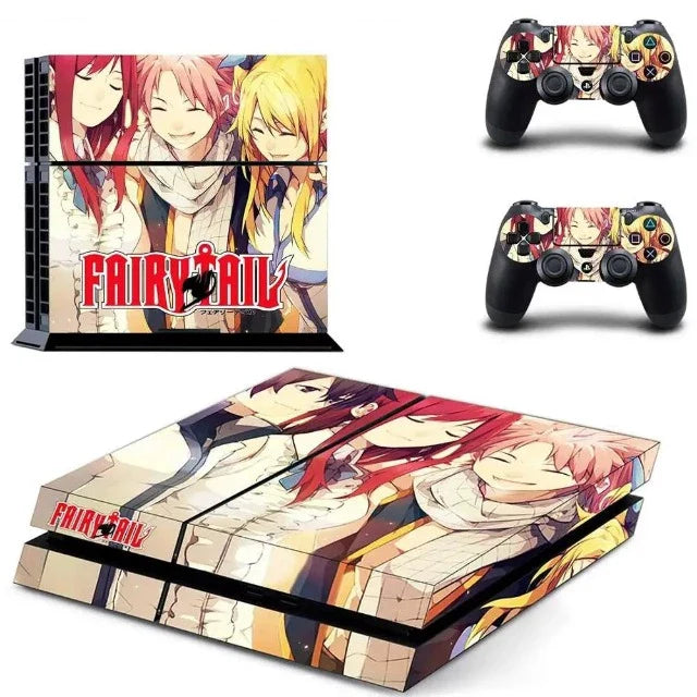 Sticker Autocollant PS4 Fairy Tail Natsu Lucy Erza