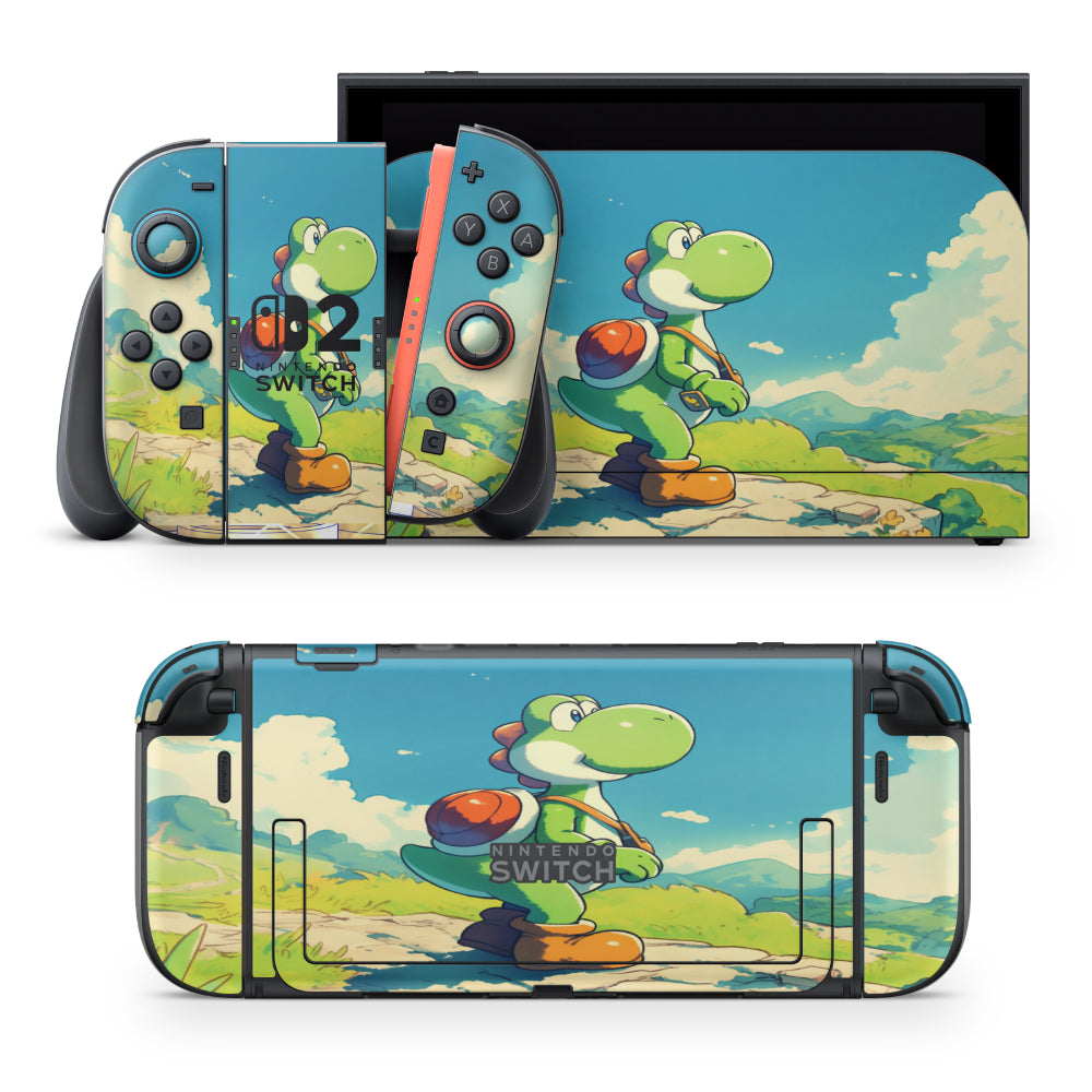 Yoshi Super Mario Nintendo Switch Sticker