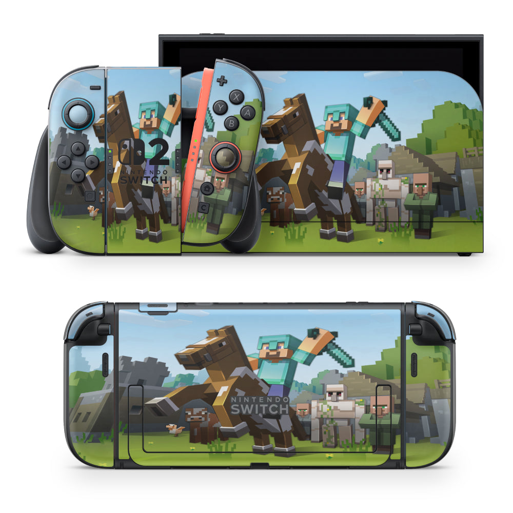 Village Minecraft Nintendo Switch Sticker