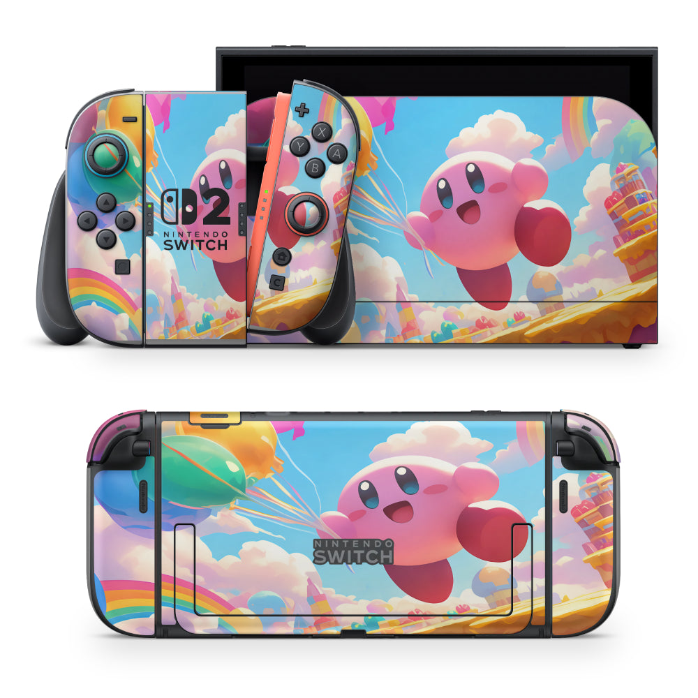 Kirby balloons Nintendo Switch Sticker