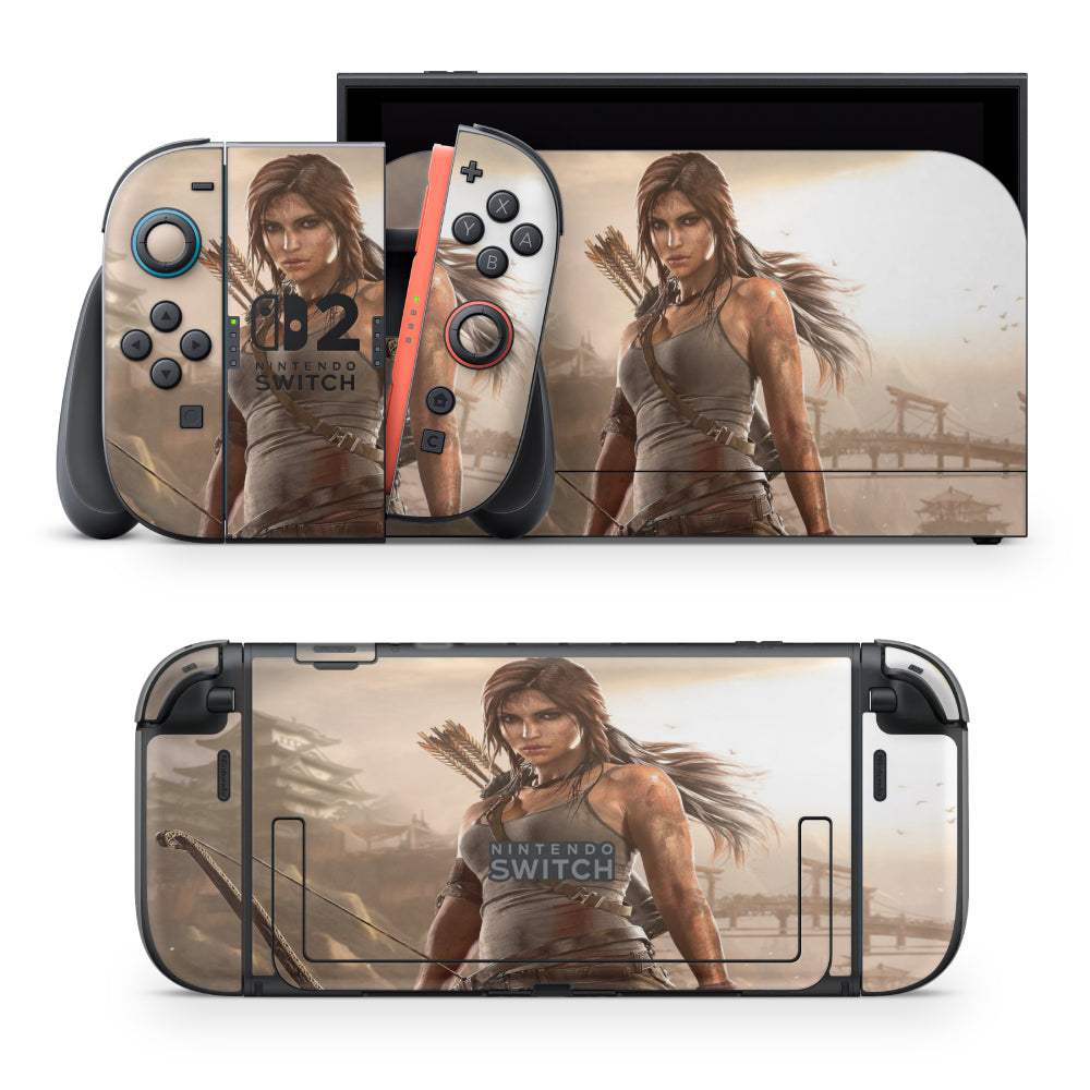 Lara Croft Nintendo Switch Sticker