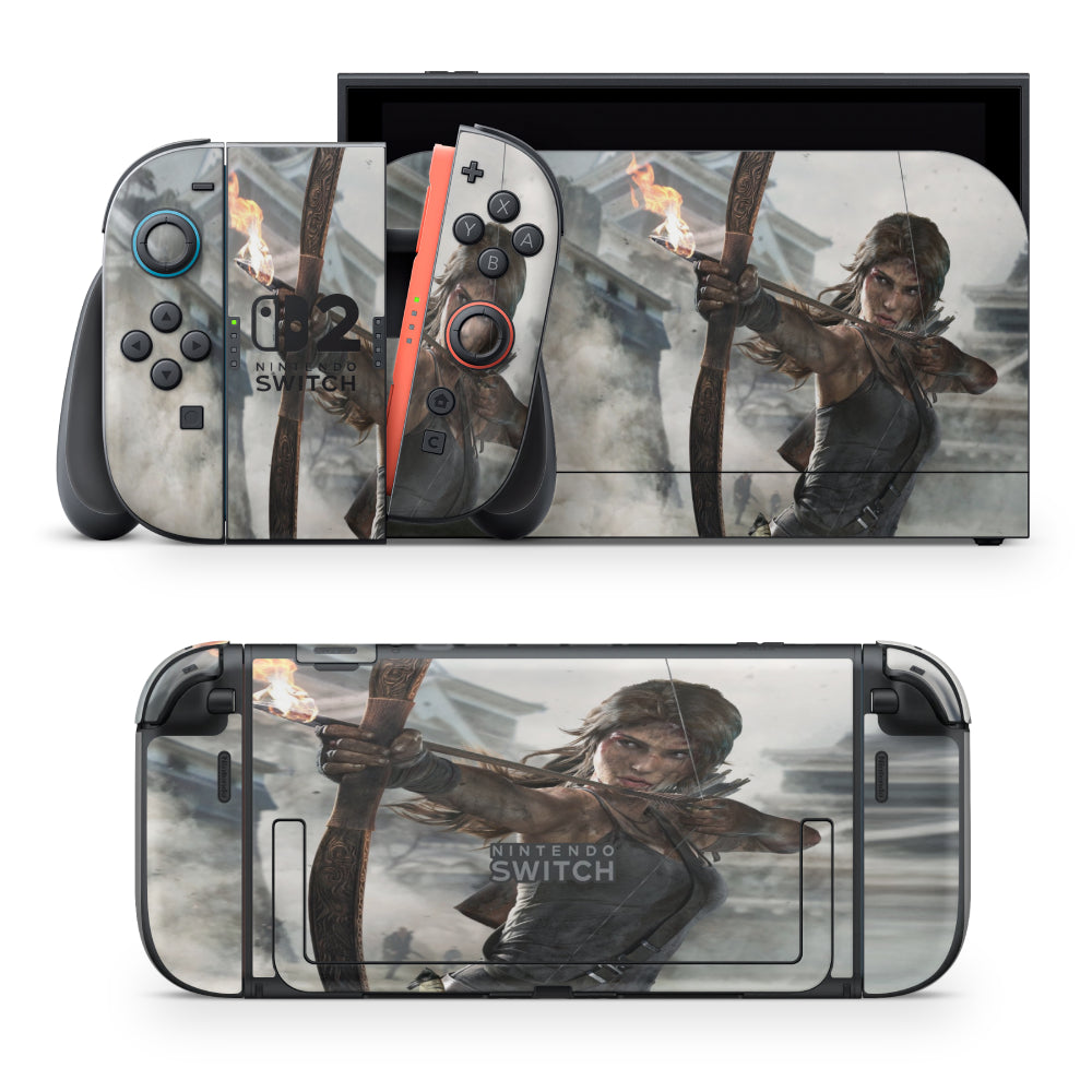 Lara Croft bow Tomb Raider Nintendo Switch Sticker