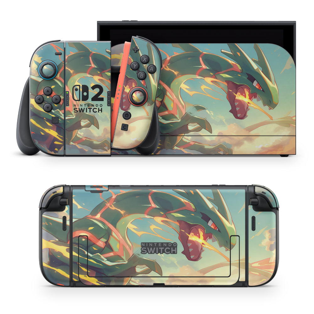 Rayquaza Pokemon Nintendo Switch Sticker