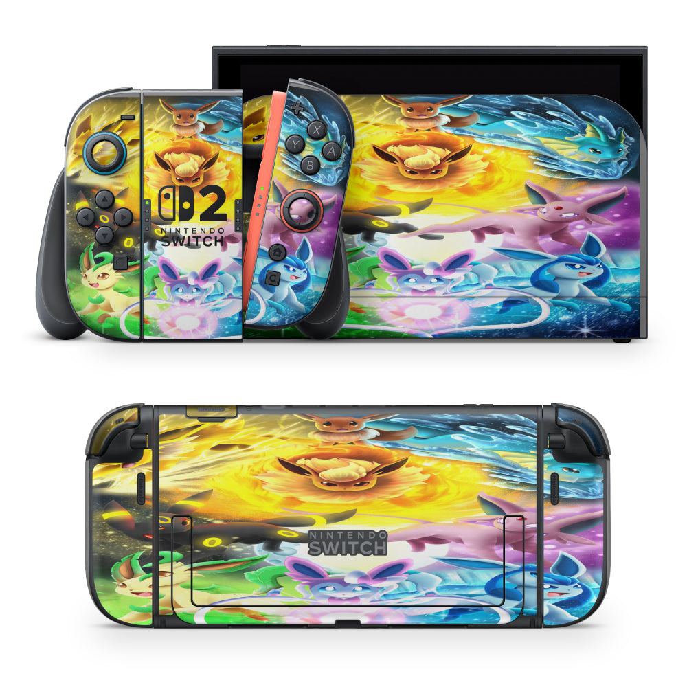 Eevee evolutions Pokemon Nintendo Switch Sticker