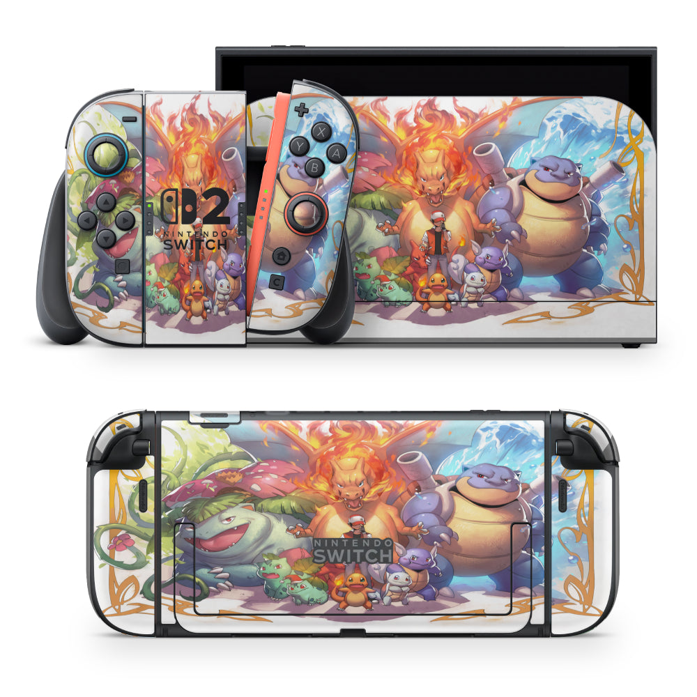 Pokemon starters Nintendo Switch Sticker