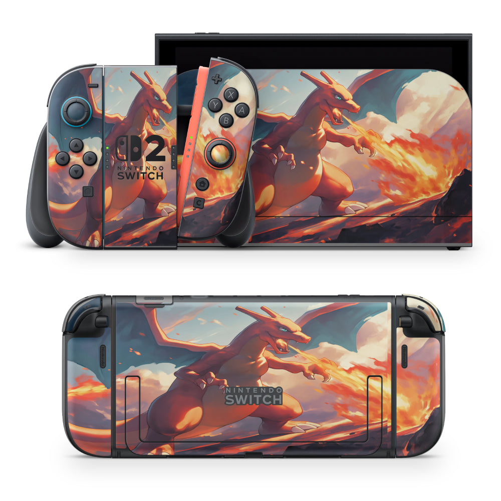 Charizard Pokemon Nintendo Switch Sticker