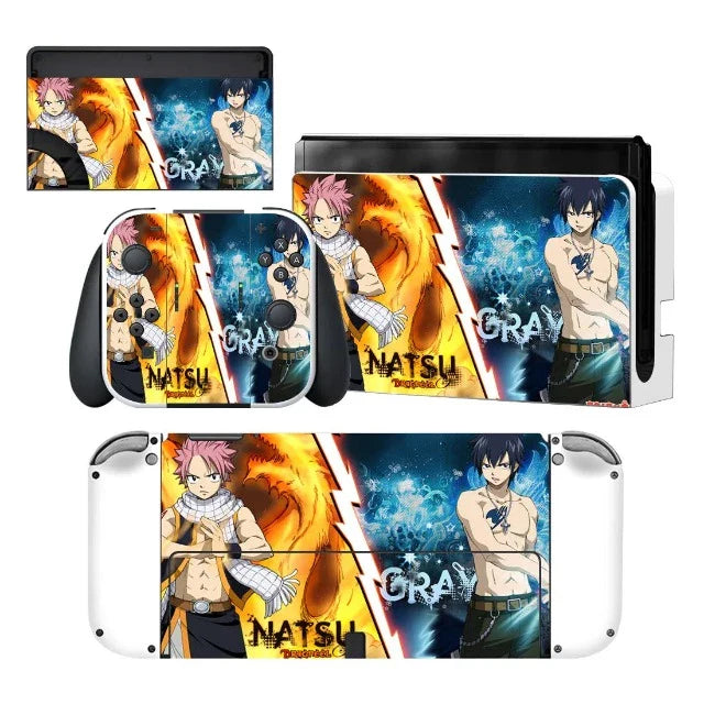 Sticker Autocollant Nintendo Switch Fairy Tail Natsu & Grey