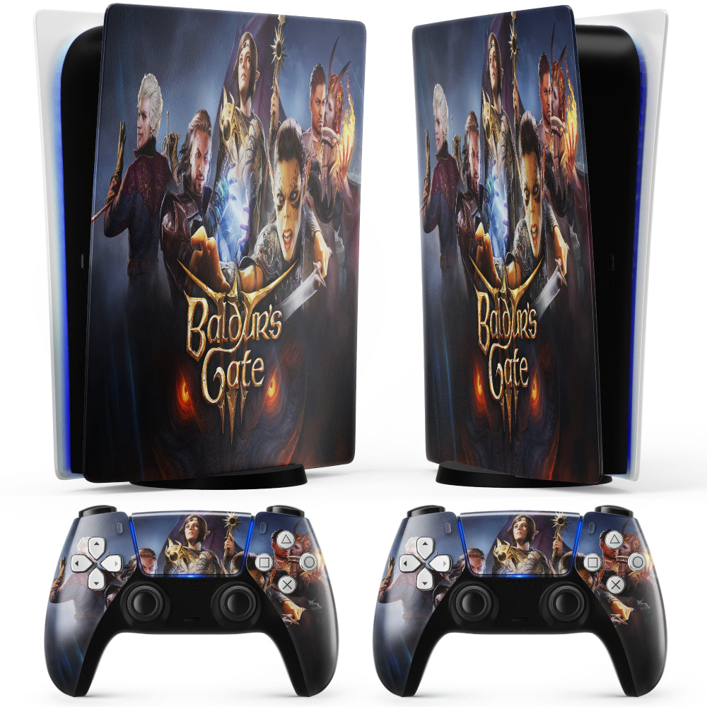 Pegatina para PS5 de personajes de Baldur's Gate 3