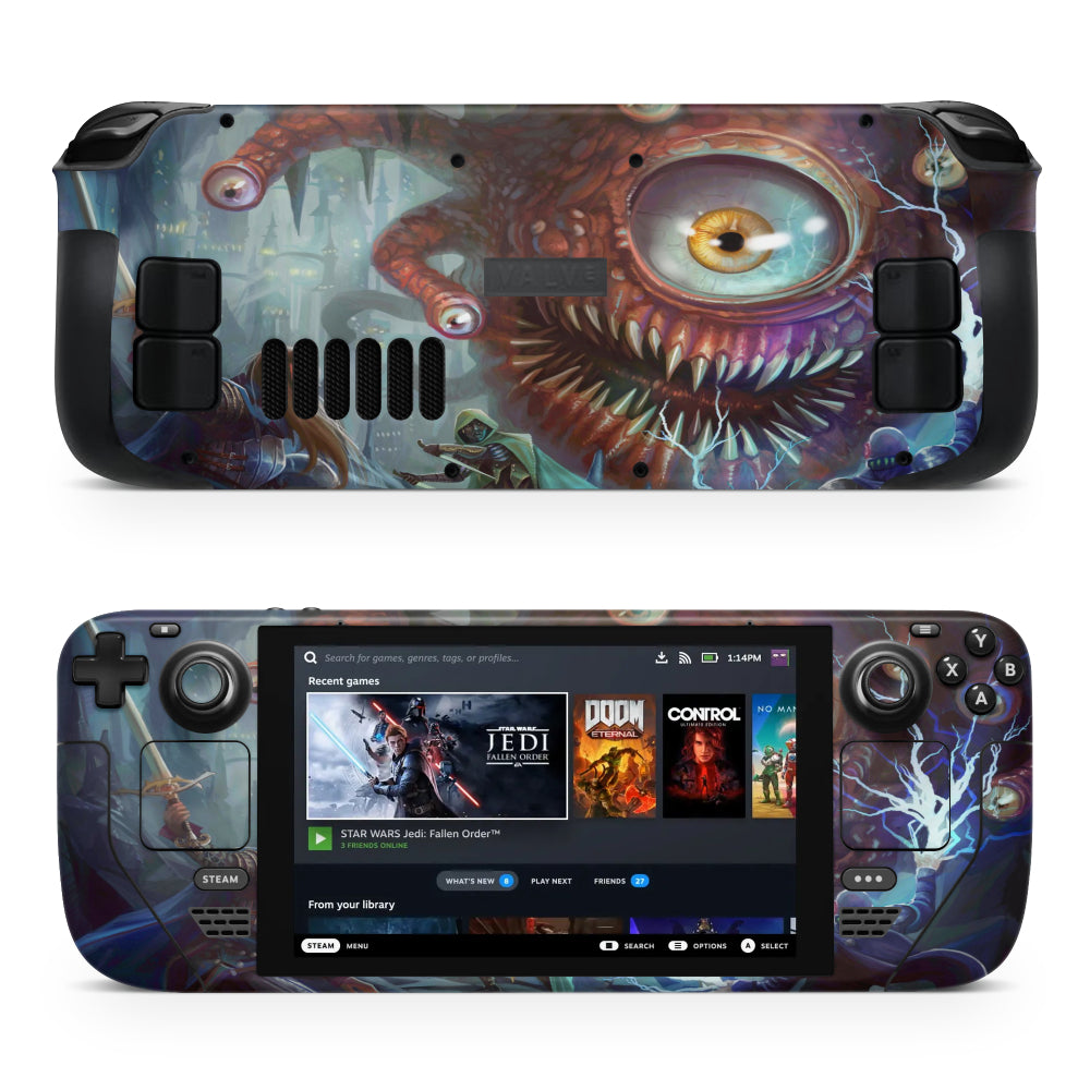 Pegatina de Beholder de Baldur's Gate para Steam Deck