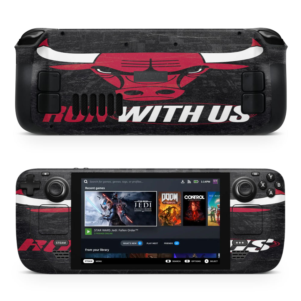 Chicago Bulls NBA Steam Deck Aufkleber