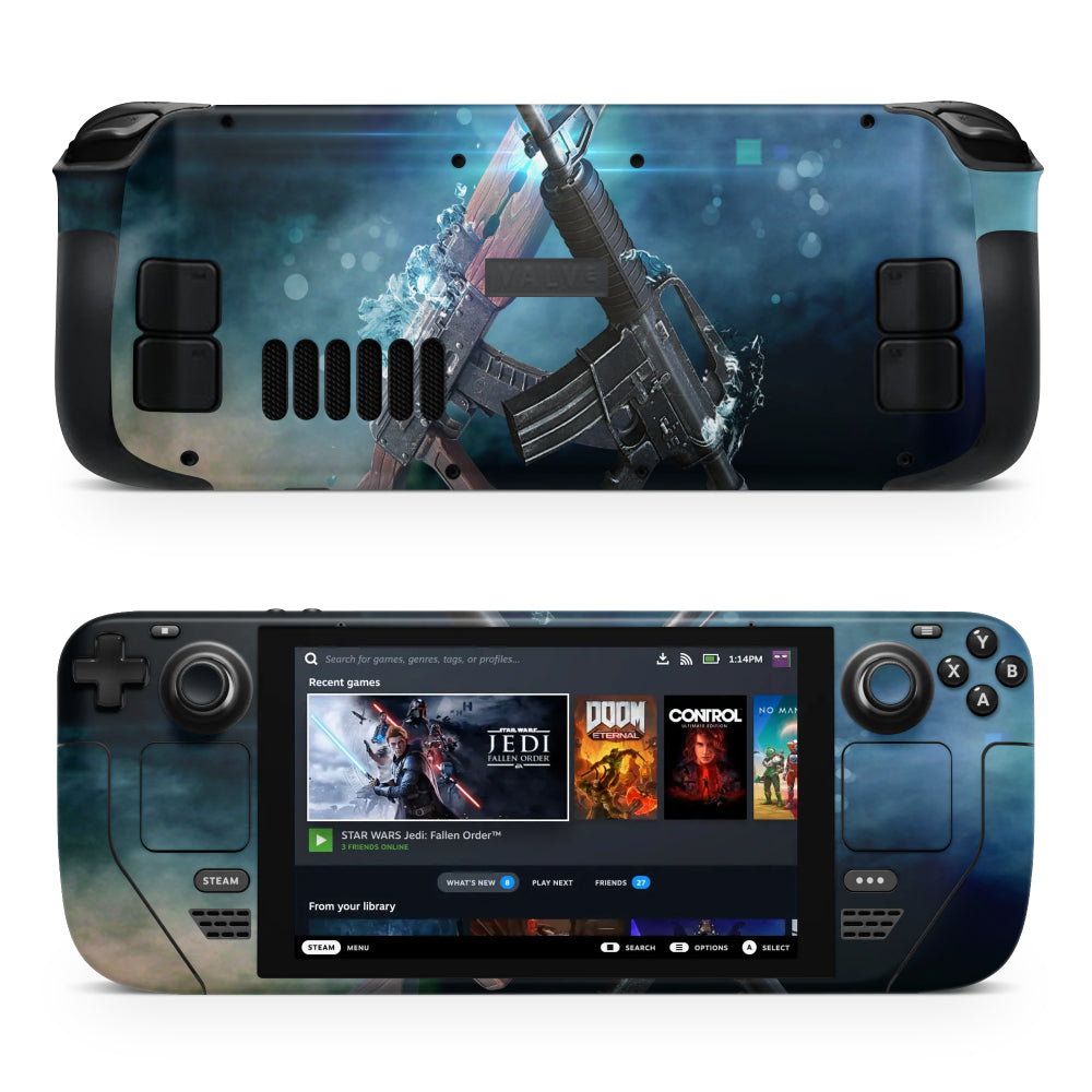 CS AK & M4 Steam Deck Sticker