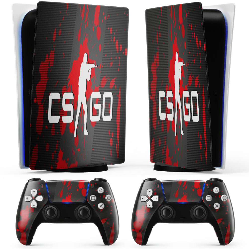 CSGO red & black sticker PS5