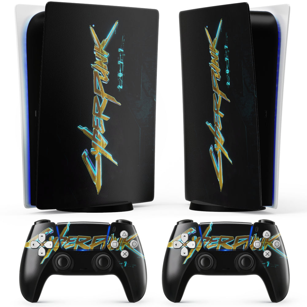Cyberpunk 2077 black PS5 sticker