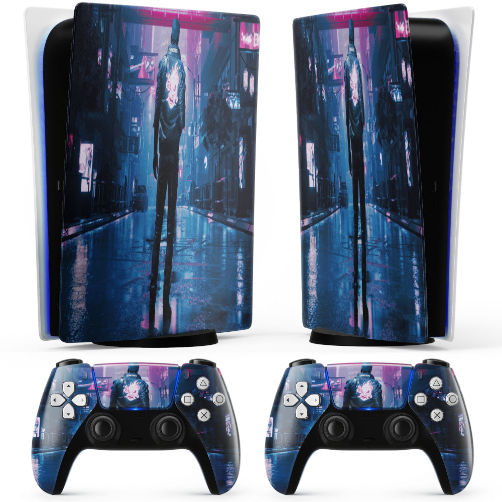 Cyberpunk 2077 night PS5 sticker