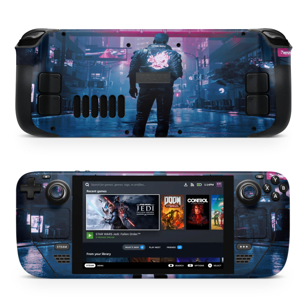 Cyberpunk 2077 night Steam Deck Sticker