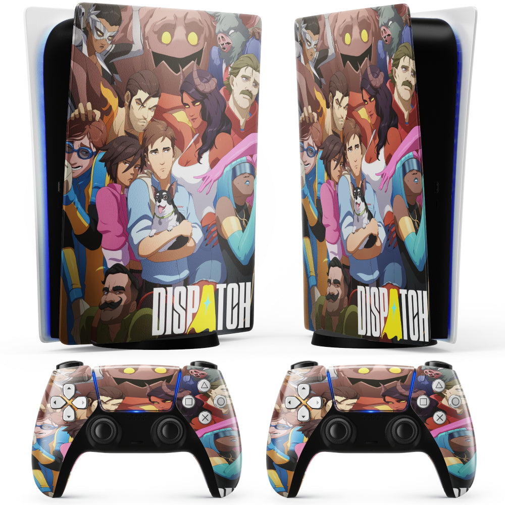 Calcomanía de personajes para PS5