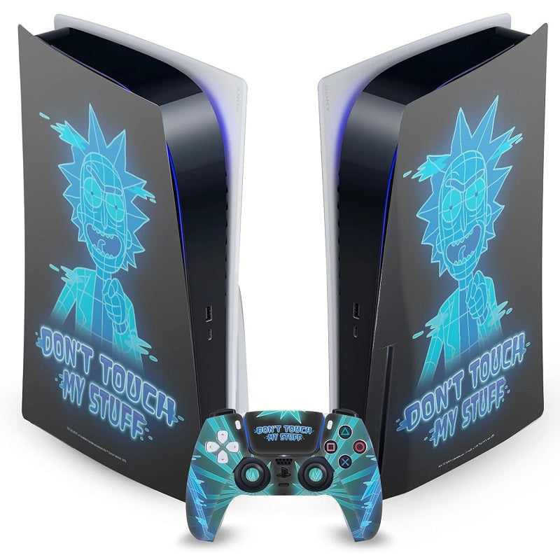 Don&#39;t Touch Rick &amp; Morty PS5 Sticker