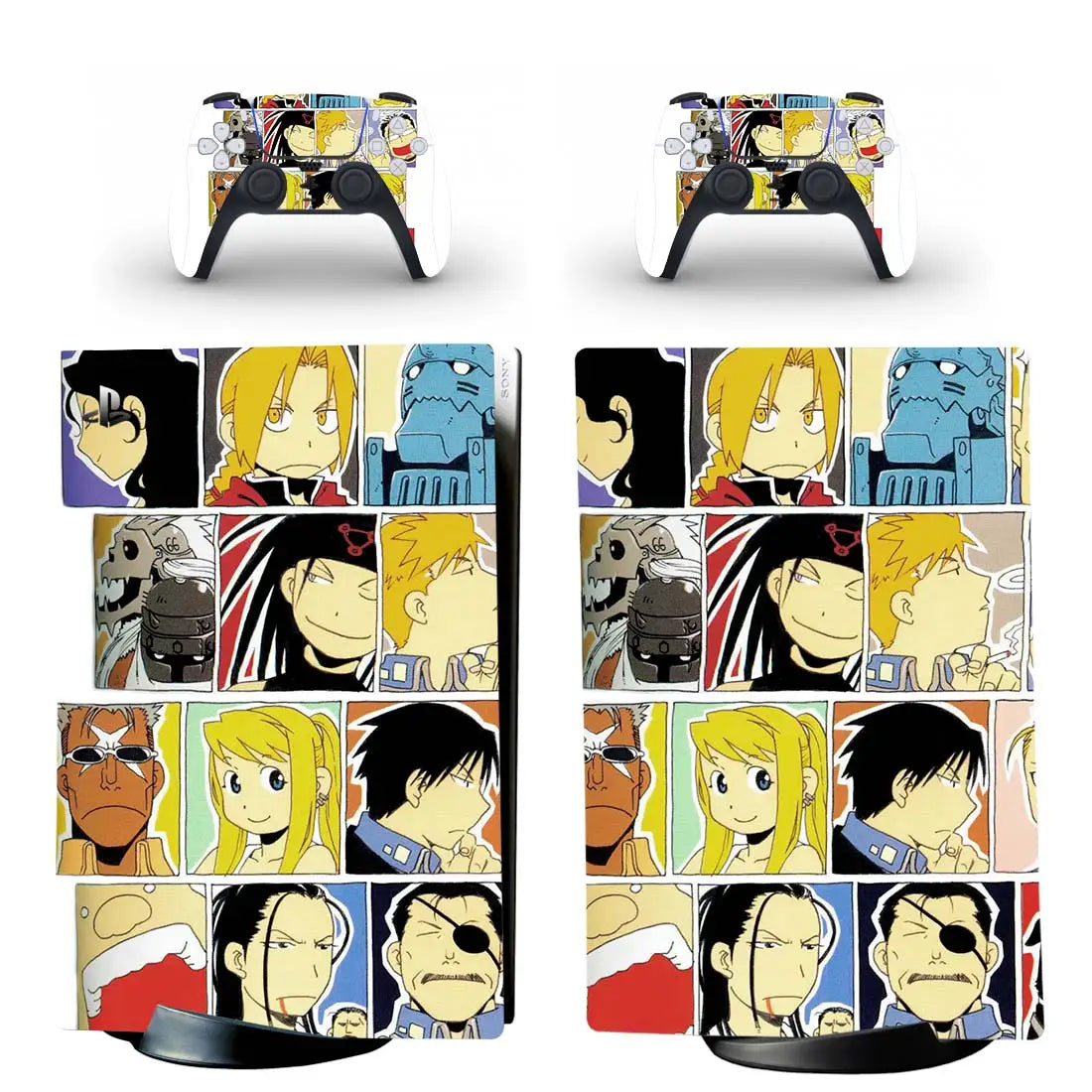 Sticker PS5 Fullmetal Alchemist Characters