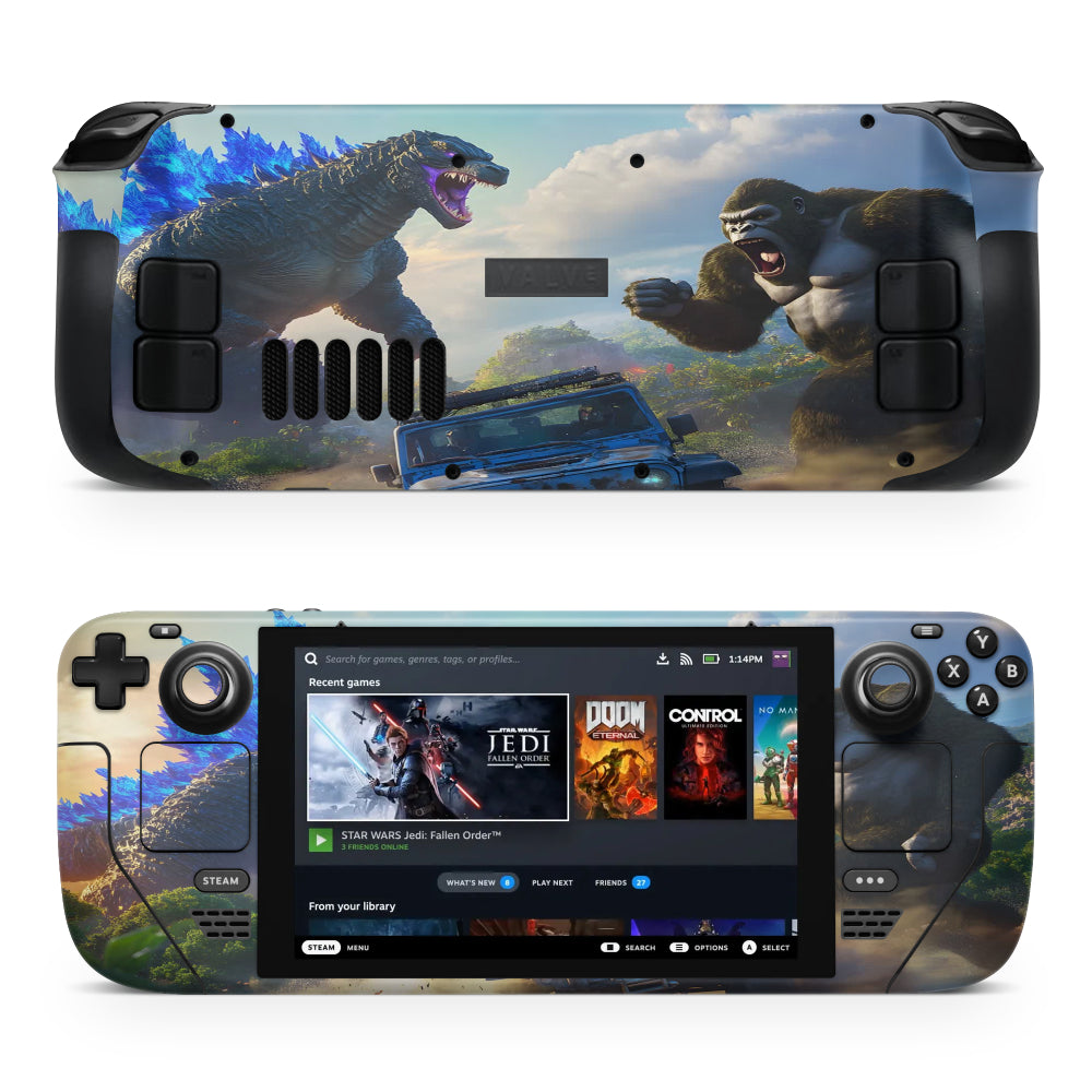 Godzilla Kong Fortnite Steam Deck Sticker