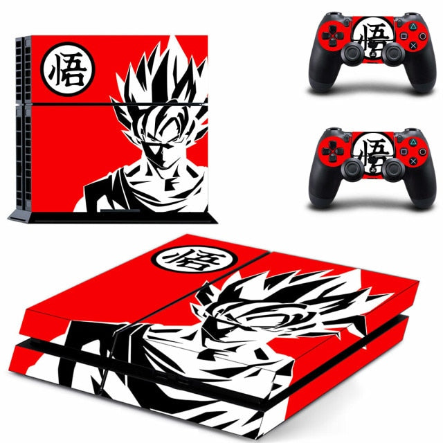 Goku red Dragon Ball Z PS4 Sticker Playstation