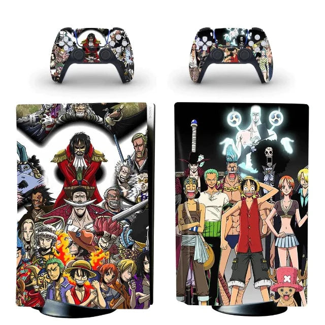 Gold Roger Luffy One Piece PS5 Sticker