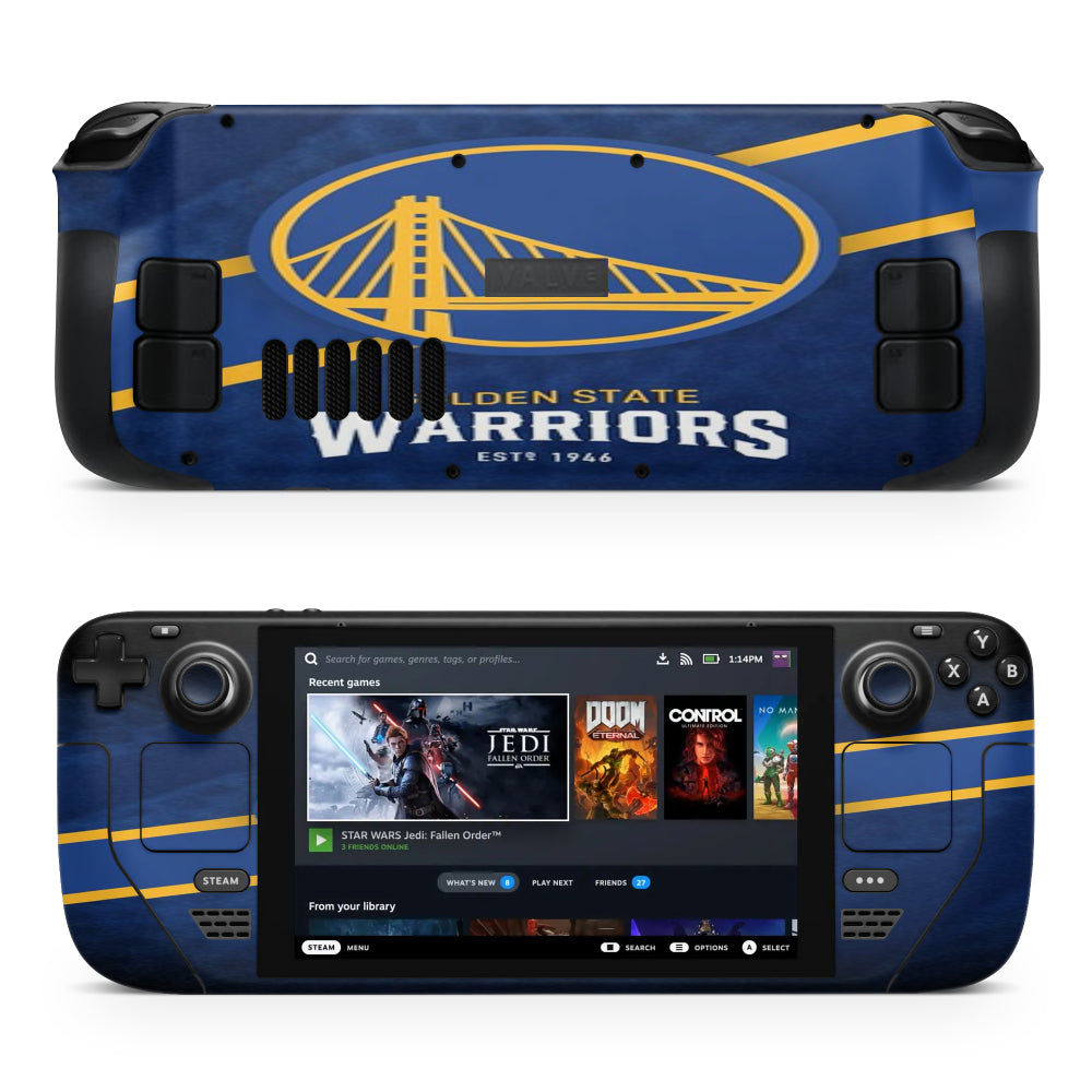Golden State Warriors NBA Steam Deck Sticker