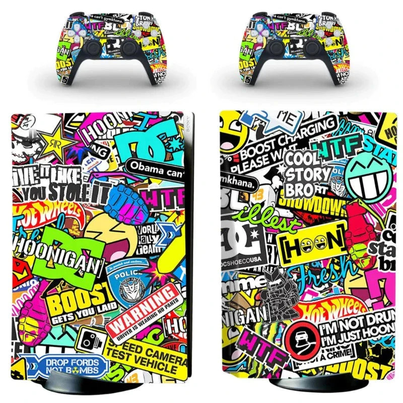 Graffiti PS5 Sticker