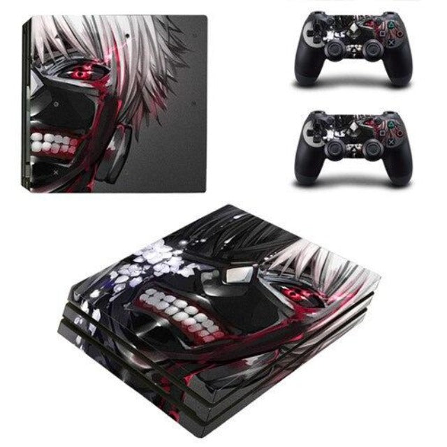 Pegatina de la máscara de Ken Kaneki Tokyo Ghoul para PS4 Playstation