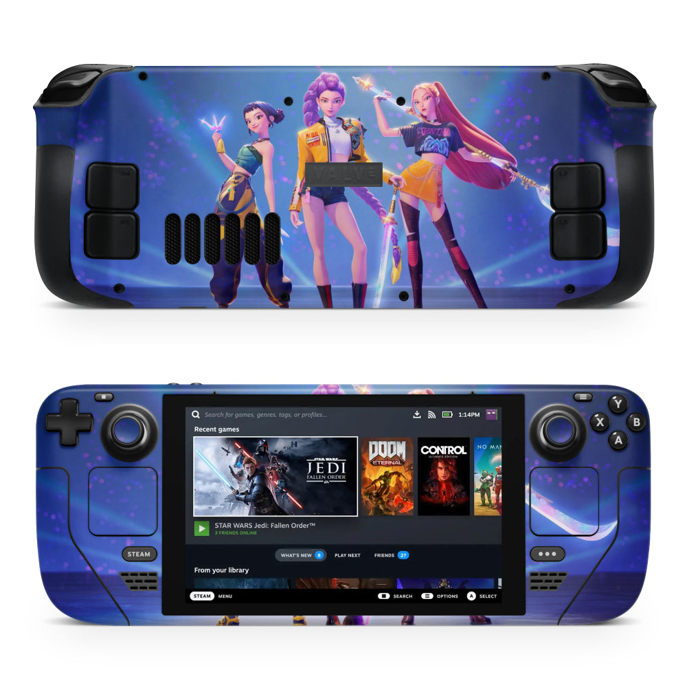 Adesivo Steam Deck KPop Demon Hunters