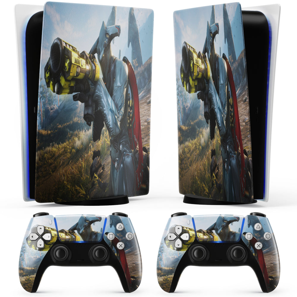 Loki Warframe Aufkleber PS5