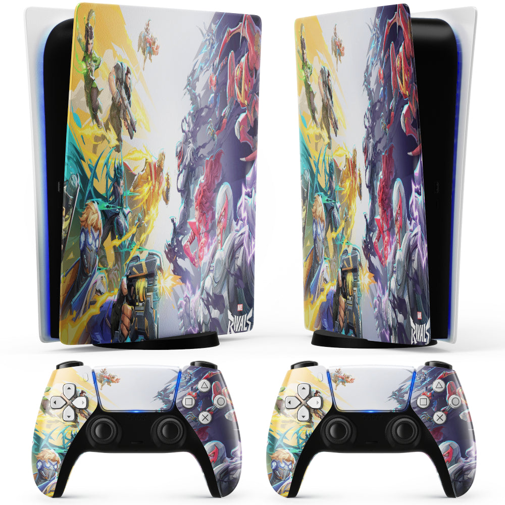 Pegatina de batalla Marvel Rivals para PS5