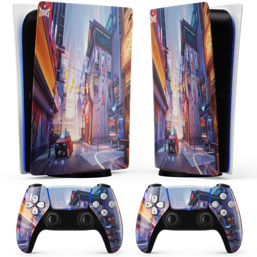 Pegatina de mapa Marvel Rivals para PS5