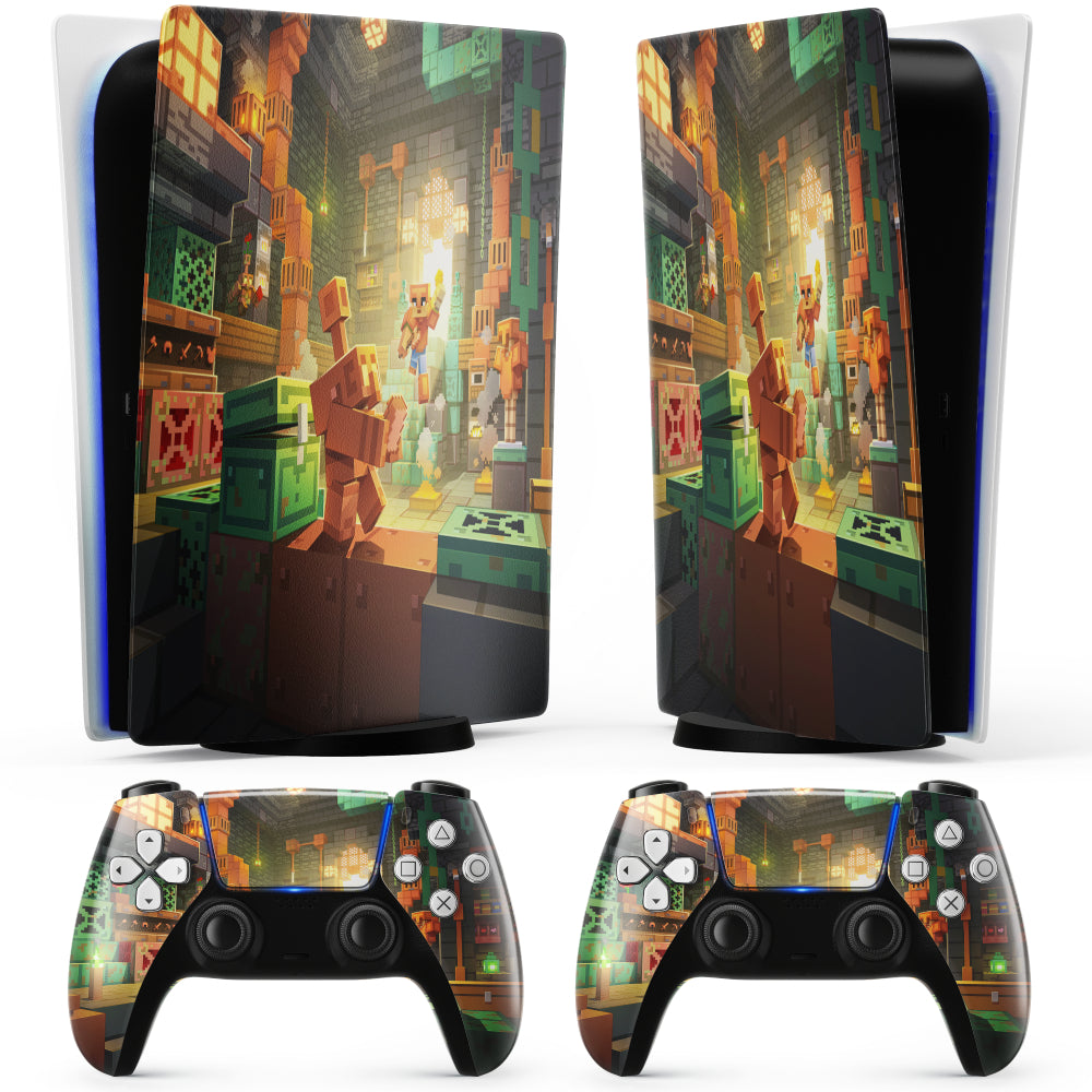 Minecraft cave PS5 sticker