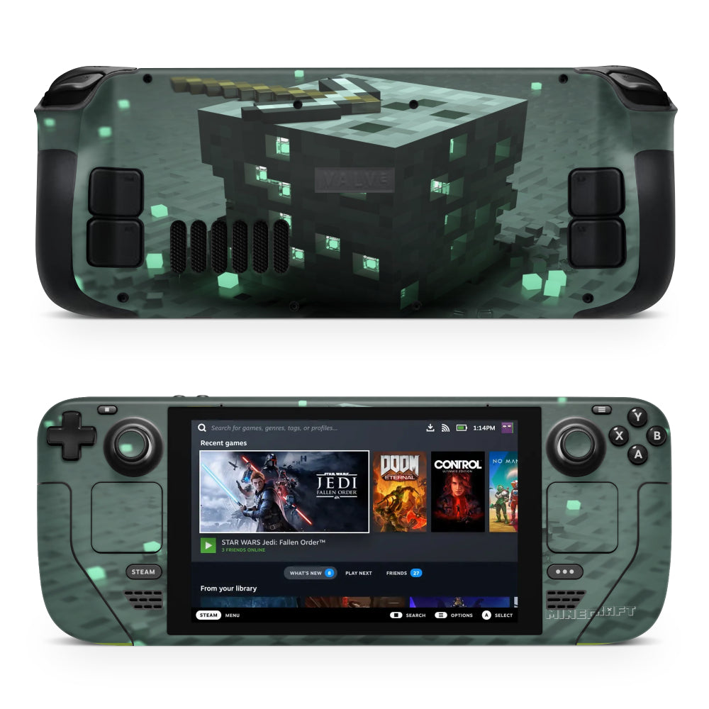 Minecraft pickaxe Steam Deck Sticker