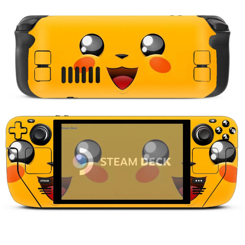 Pikachu Pokemon Orange Steam Deck Sticker