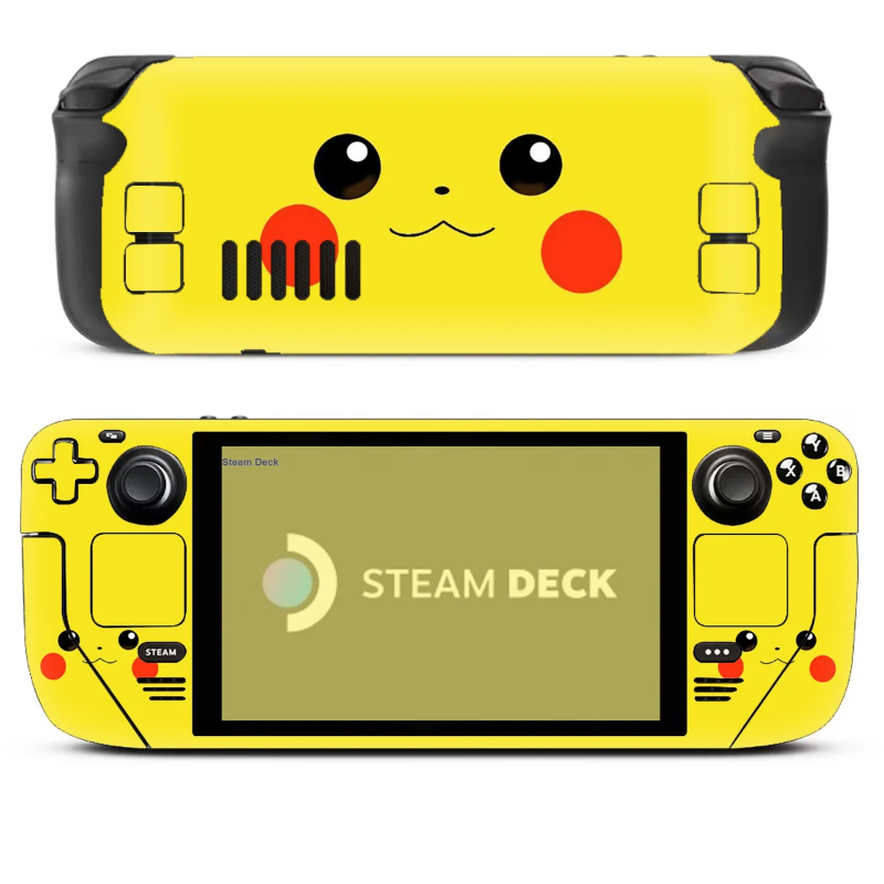 Pikachu Pokemon Yellow Steam Deck Sticker