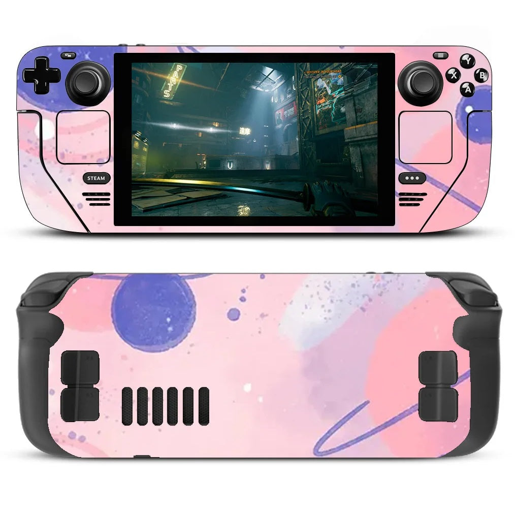 Pink Galaxy Steam Deck Sticker