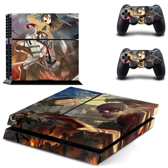 Sticker PS4 "Titan Cuirassé" Attaque des Titans Autocollant Playstation Console & Manette