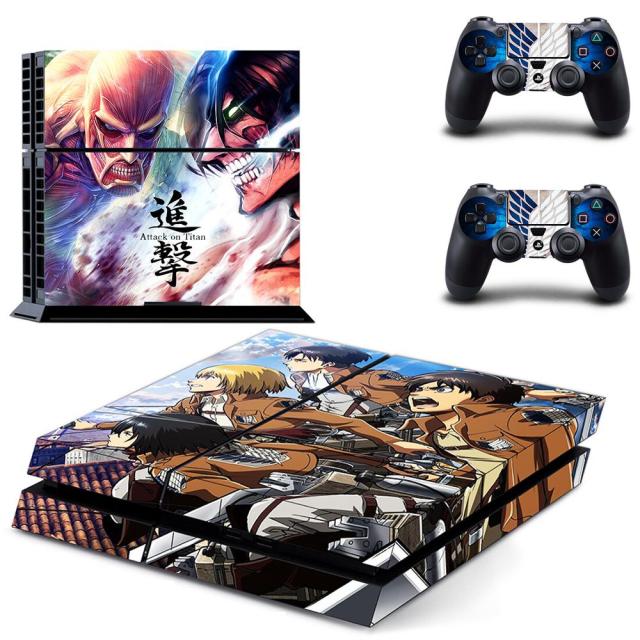 Sticker PS4 "Titan Colossal Titan Assaillant" Attaque des Titans Autocollant Playstation Console & Manette