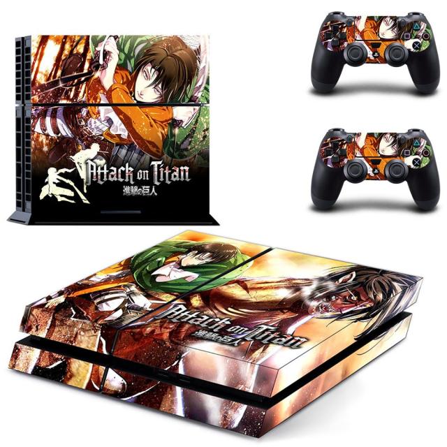 Sticker PS4 "Levi" Attaque des Titans Autocollant Playstation Console & Manette