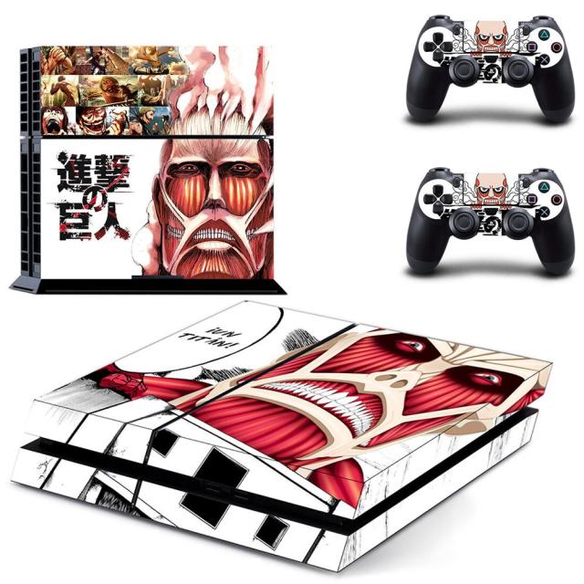 Sticker PS4 "Titan Colossal" Attaque des Titans Autocollant Playstation Console & Manette