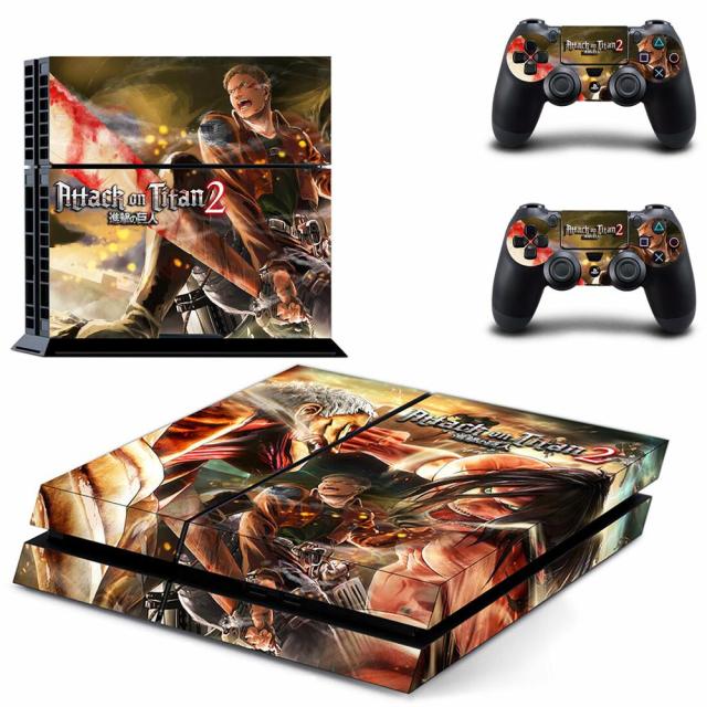 Sticker PS4 "Reiner" Attaque des Titans Autocollant Playstation Console & Manette