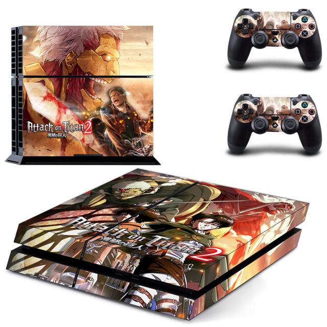 Sticker PS4 "Levi Titan Cuirassé" Attaque des Titans Autocollant Playstation Console & Manette